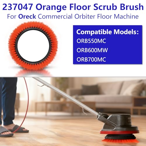 10.5-inch Heavy-Duty Floor Scrub Brush for Tile and Resilient Surfaces