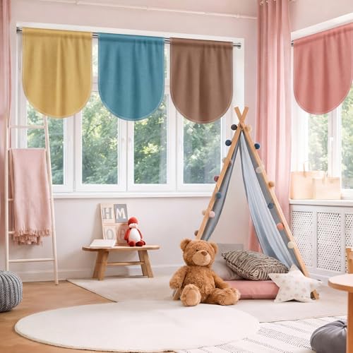 8 Pcs Boho Classroom Curtains, Growth Mindset Window Panels for Kids Room