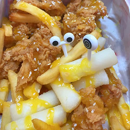 HYMAOME 20pcs Kids Bento Box Fruit Picks Eye Design for Lunchbox, 2" Cute Food Toothpicks