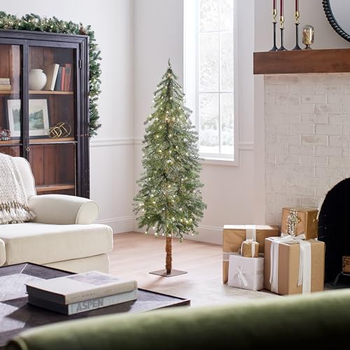 5ft Pre-Lit Hickory Cedar Artificial Christmas Tree - Lifelike & Easy Setup