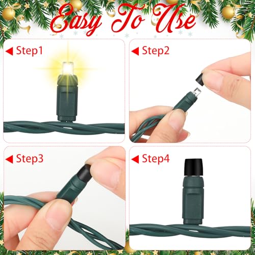 Maasechs 200pcs No Glow Halloween Light Cover for 5mm LED String Lights - Christmas Decorations