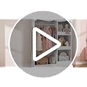 Kids Wooden Dress-Up Wardrobe with Full-Length Mirror and Storage Shelves