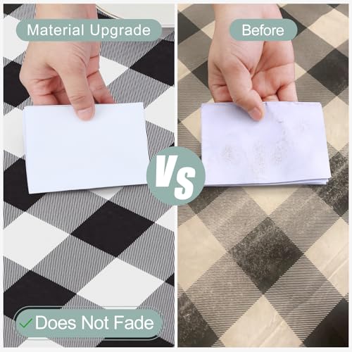 Rectangle Waterproof Vinyl Tablecloth, Flannel Backed Wipeable Table Cover