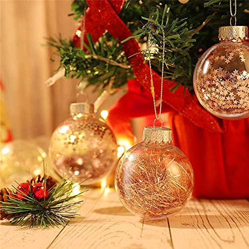 200Pcs Gold Christmas Ornament Hanger Strings with Snap Locking Fasteners