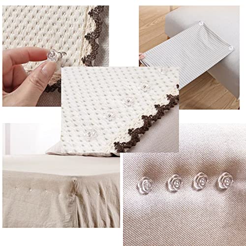 50Pcs Upholstery Twist Pins with Rose Heads for Slipcovers