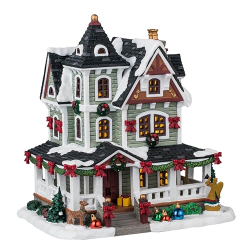 Whitbey Residence Lighted Christmas Village House with LED Illumination