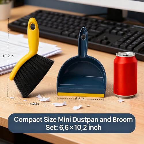 Mini Handheld Dustpan and Brush Set – Small Sweeper Combo for Desktop & Car