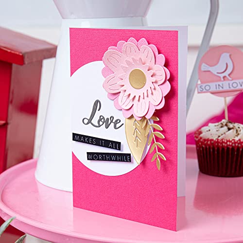 Sizzix Rose Gold, Surfacez, Surfaces-Opulent Cardstock, 8x11.5 inches, 50 Pack