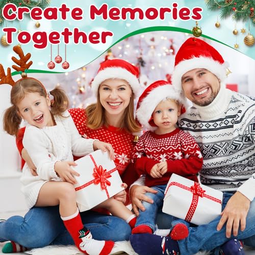 DROFELY 4 FT Christmas Inflatable Santa with Gift Box - Outdoor Yard Decor
