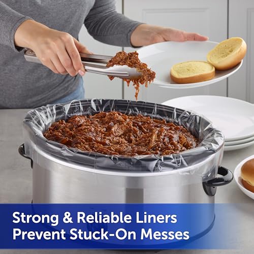 Slow Cooker Liners 20-Pack - Heat-Resistant Bags for 3-8 Qt Cookers