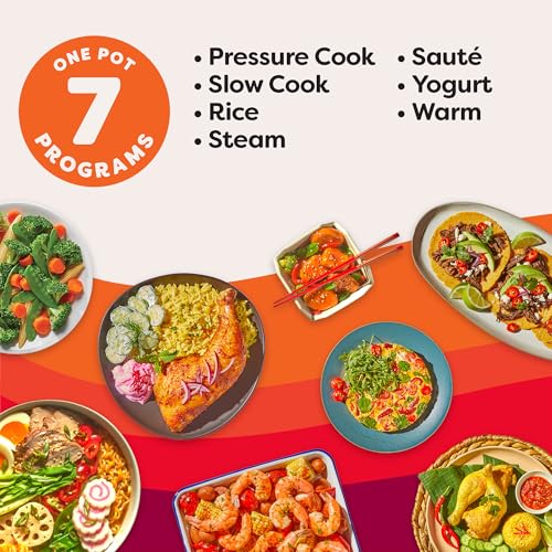 7-in-1 Electric Pressure Cooker & Multi-Cooker, Stainless Steel, 6 Quart
