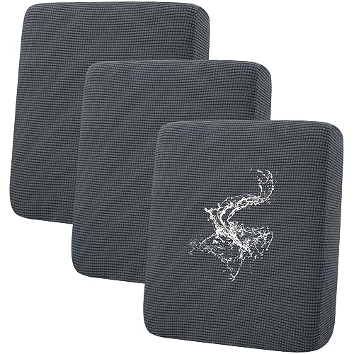 Waterproof Couch Cushion Covers (3 Pack) - Stretch Non-Slip Sofa Seat Covers