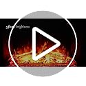 36-Inch Recessed Electric Fireplace Insert with Sound and Remote