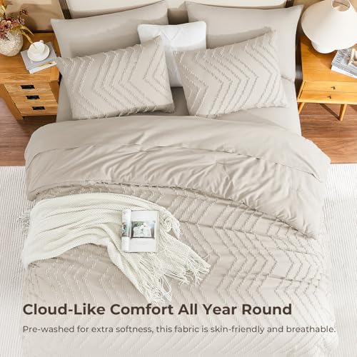 King Comforter Set with Sheets - 7 Piece Boho Bedding Set