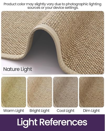 DEXI Beige Indoor Door Mat 24x36 Non-Slip Entrance Rug Moisture Absorbent