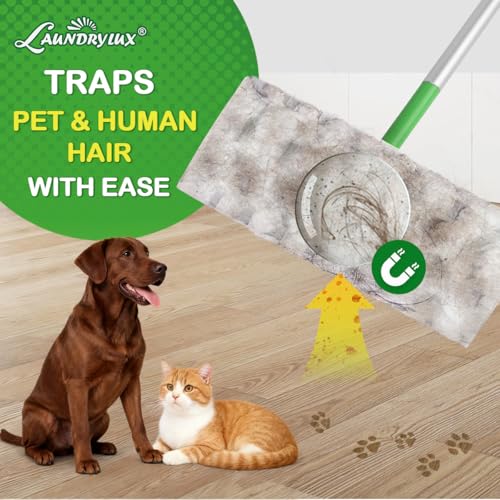 Heavy Duty Dry Sweeping Cloths - 32 Count Multi-Surface Mop Refill Pads