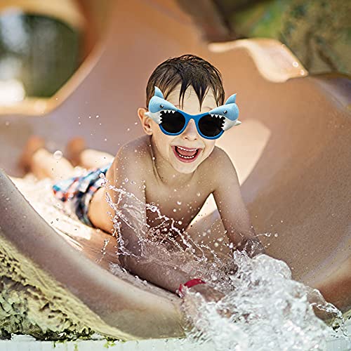Shark Party Sunglasses 6-Piece Set for Ocean Theme Birthday Decorations