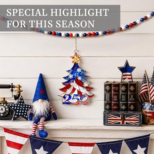 USA 250th Anniversary Liberty Bell Ornament, 2D Acrylic Patriotic Decor