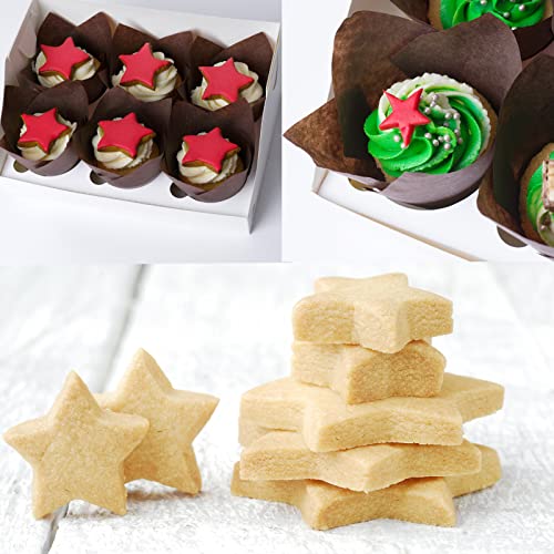 Star Cookie Cutter Set 9-Piece Stainless Steel & Plastic Sandwich Molds