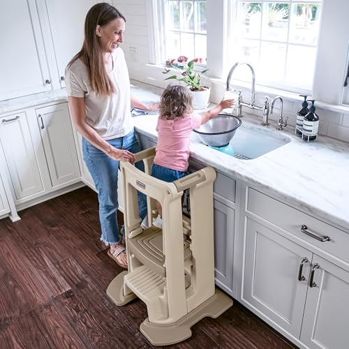 Adjustable Toddler Learning Tower Kitchen Helper Step Stool