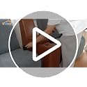 Stretch Recliner Loveseat Cover with Center Console - Chocolate