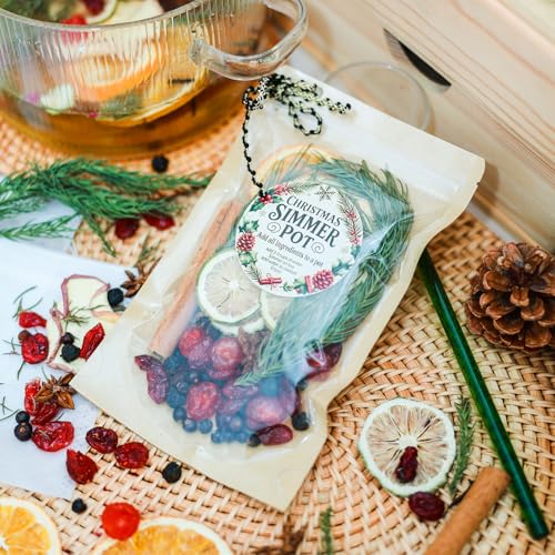 Natural Stovetop Potpourri Kit - 2 Pack Christmas & Winter Home Fragrance