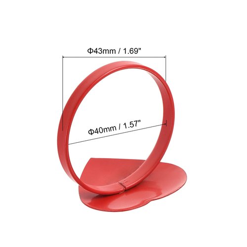 uxcell Metal Napkin Rings Set of 6, Heart Shape Napkin Ring Holder Buckle for Dining Table Decorations Wedding Birthday Holiday Party, Red