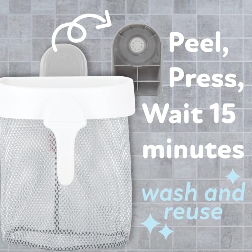 Nuby Quick-Dry Mesh Bath Toy Caddy & Storage Organizer with Suction Hanger