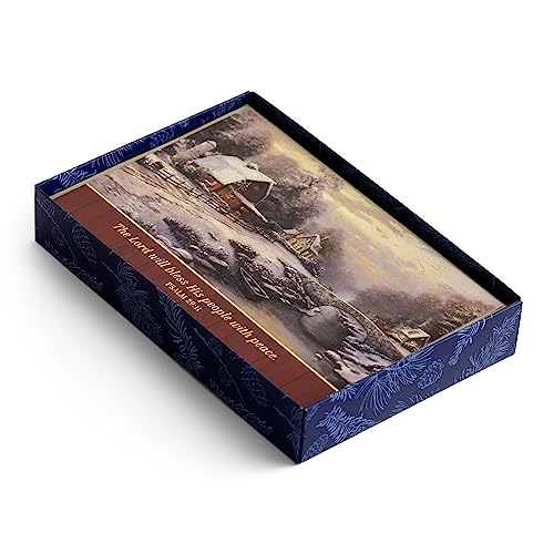 Thomas Kinkade Christmas Cards 18 Pack with Envelopes - Religious Holiday Greeting Cards