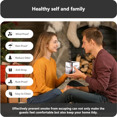 Windproof Metal Ashtray with Lid - Smokeless Outdoor Patio Ashtray