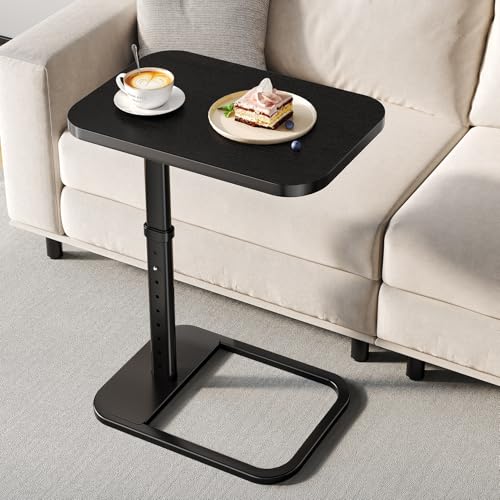 Adjustable Height TV Tray Table with Flip-Top for Couch and Bedside