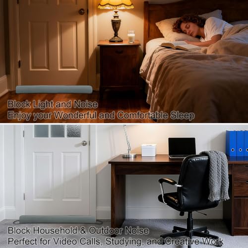 36-Inch Under Door Draft Stopper - Noise & Air Blocker with Washable Cover