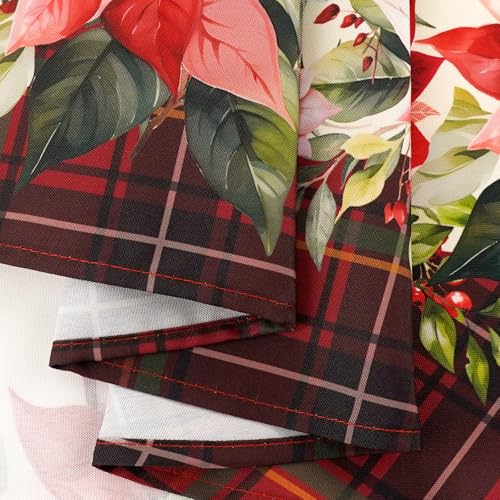 Christmas Tablecloth Waterproof Tree/Holly Table Cloths for New Years