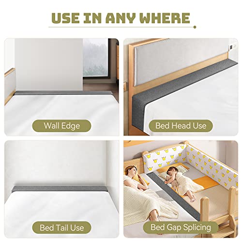 Bed Gap Filler for King Mattress - Removable Washable Cover