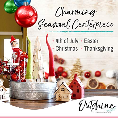 Galvanized Metal Tray for Storage & Decor - 12-inch Farmhouse Round Organizer