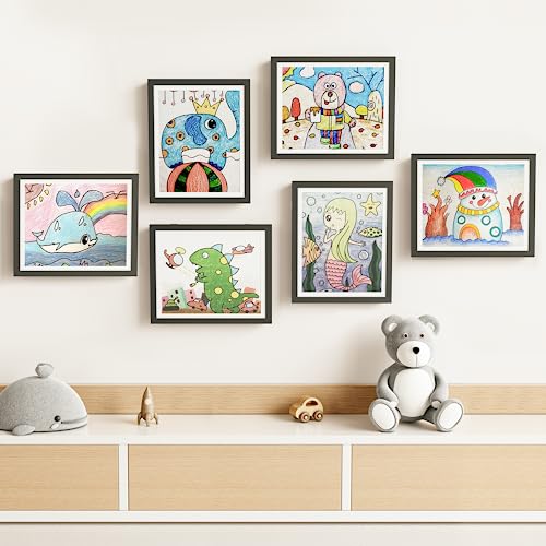 Kids Art Frames - Front Opening Storage Display for 8.5x11 & 9x12 Art - 2 Pack