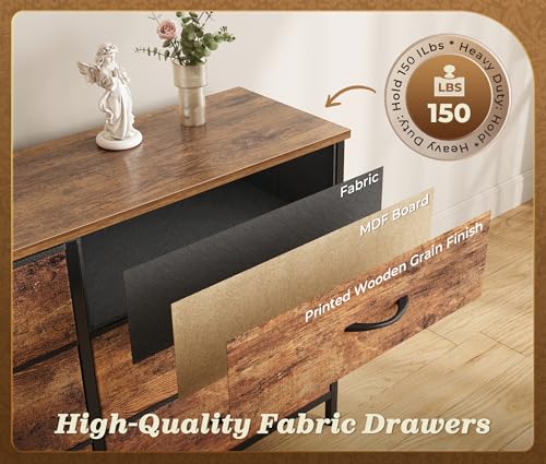 78.7-Inch Extra Long 15-Drawer Dresser and TV Stand for Bedroom