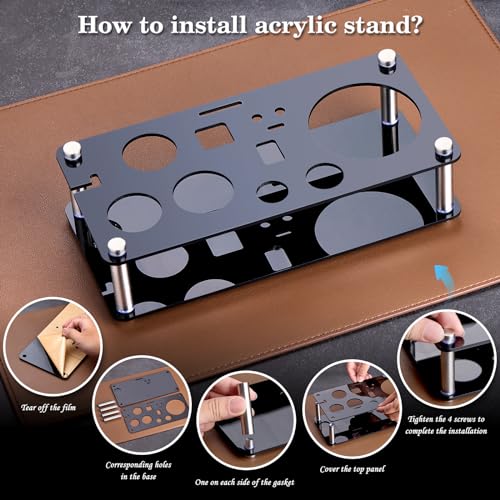 Wukuna 15-Piece Cocktail Shaker Bartender Kit with Acrylic Stand - Professional Bar Set