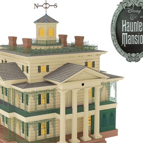 Interactive Haunted Mansion Christmas Tree Topper with Light & Sound