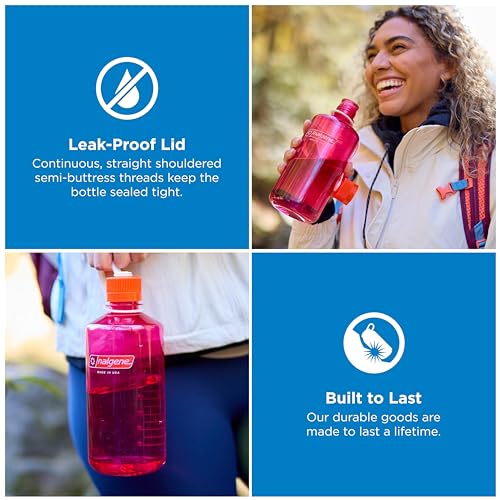 Nalgene 32 oz Narrow Mouth Water Bottle Amethyst BPA-Free Reusable