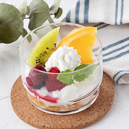 Toyo Sasaki Fino Glass Amuse Cup 155ml Set of 6, Dishwasher & Microwave Safe, Made in Japan