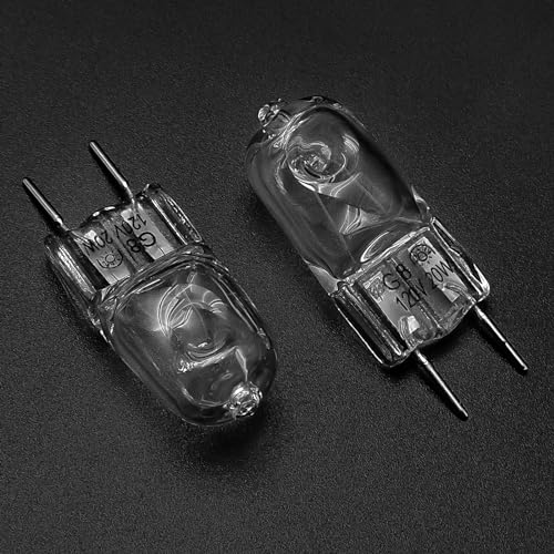 2-Pack Microwave Halogen Light Bulbs, 120V 20W G8 Bi-Pin Base