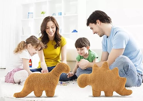 3 Pack Dino Nugget Pillow Plush - 18 Inch Soft Dinosaur Stuffed Animal Toy