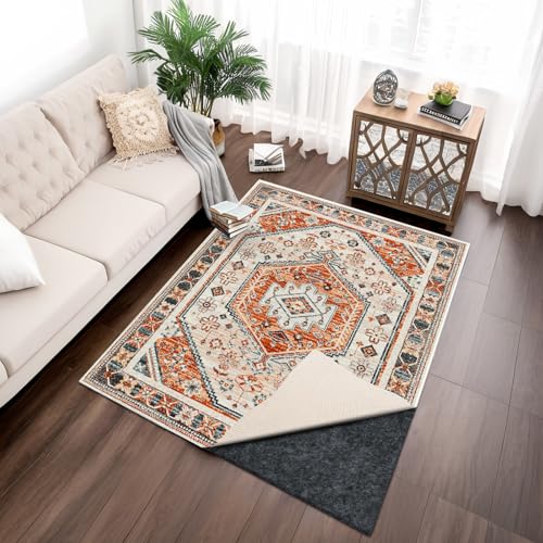6x9 ft Waterproof Non-Slip Rug Pad for Hardwood Floors - Felt & TPR