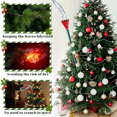 39.3" Christmas Tree Watering Funnel & Long Tube System for Live Trees