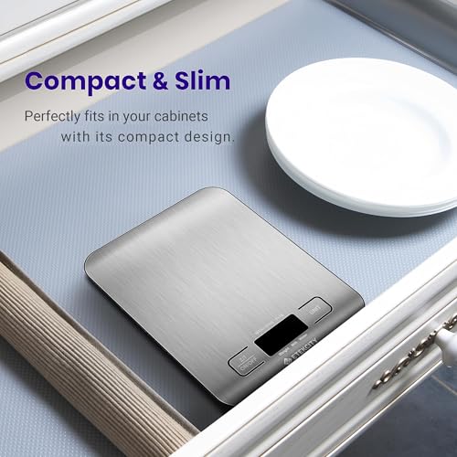 Etekcity Digital Kitchen Food Scale, Stainless Steel Grams and Ounces