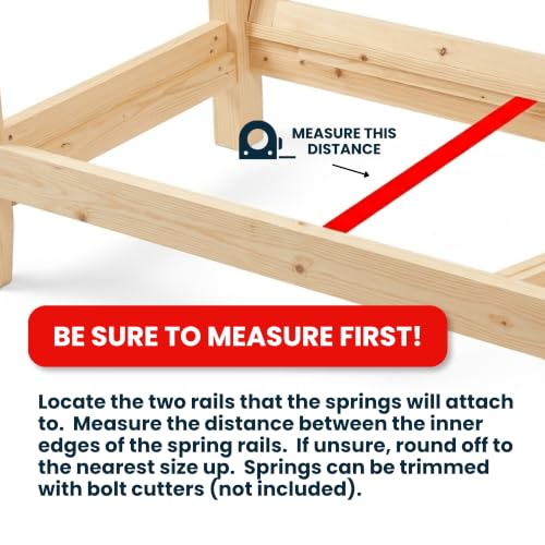 Couch Spring Repair Kit 4-Pack 27-Inch - Heavy-Duty Sagging Seat Support