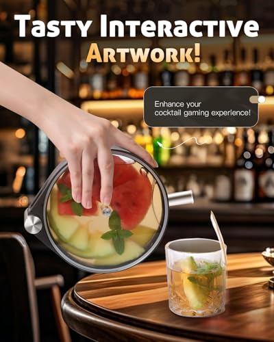 Sxmprail 13oz Cocktail Porthole Infuser - Drink Liquor & Infused Spirit Decanter
