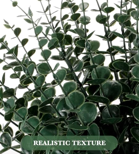30 Pcs Artificial Eucalyptus Stems – Realistic Green Eucalyptus Leaves, 14.5in Each, DIY Home & Wedding Decor (Variation: Green) – YOGJKI