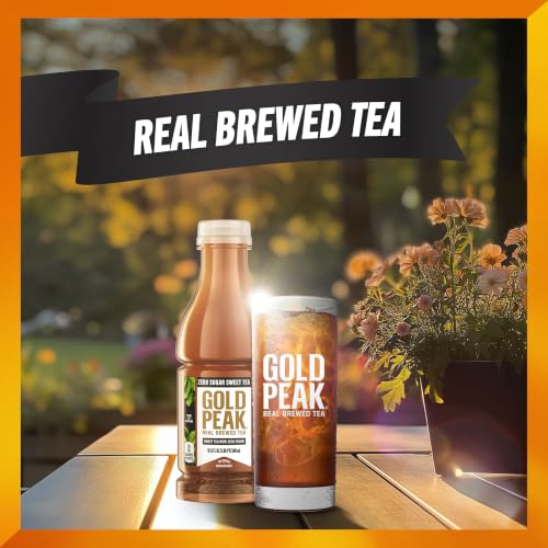 Gold Peak Zero Sugar Diet Iced Tea Drink, 16.9 fl oz, 6 Pack